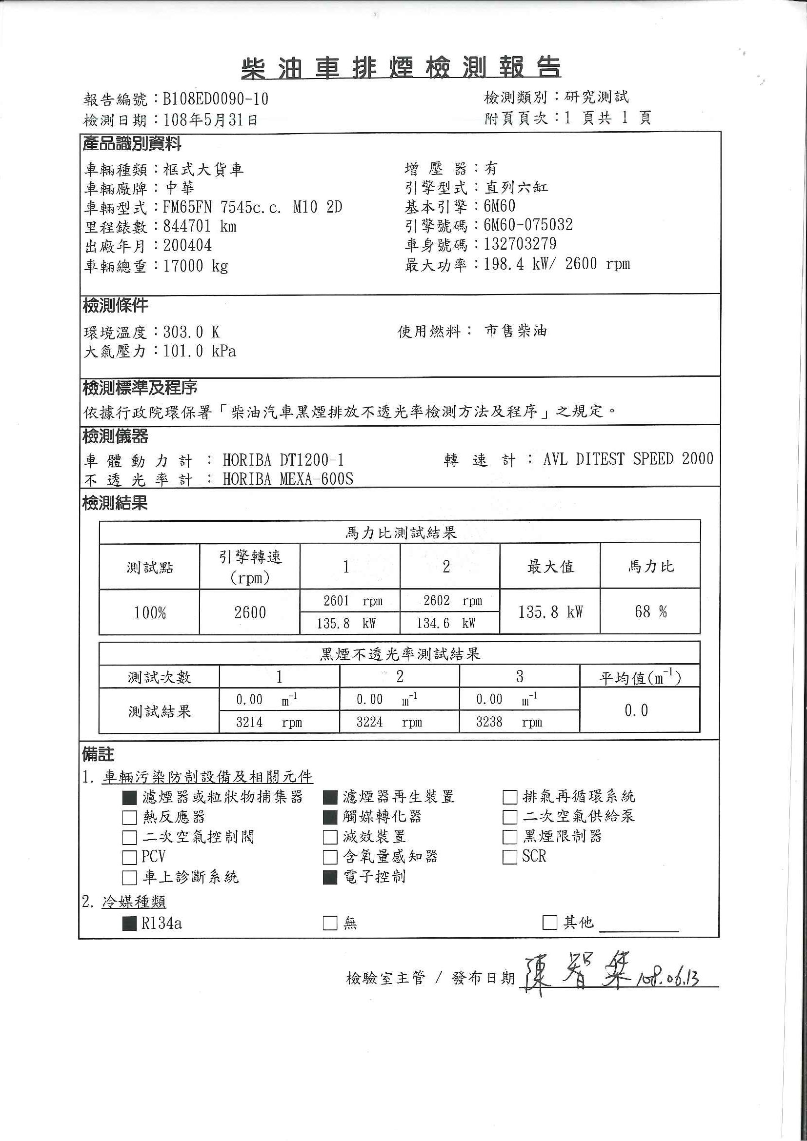 柴油車排煙檢測